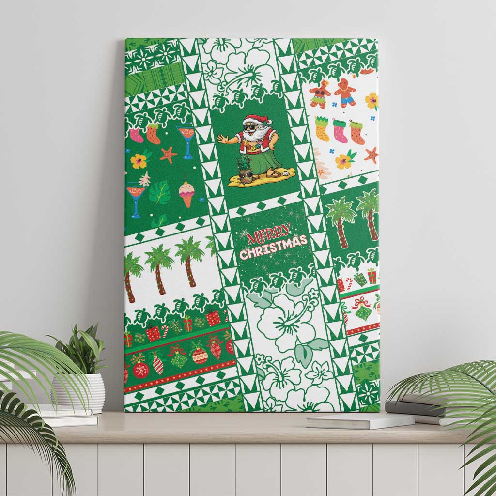 Norfolk Island Christmas Canvas Wall Art Festive Beach Vibes - Polynesian Pride