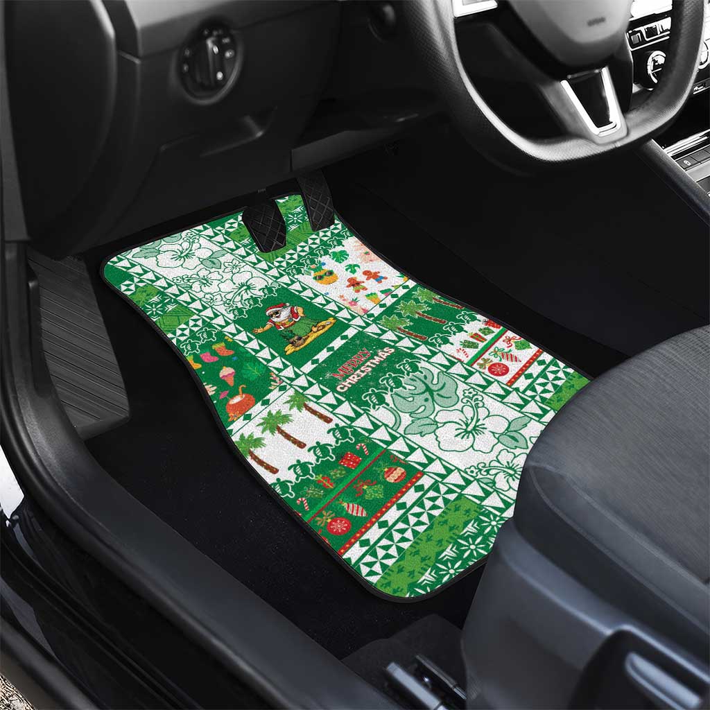 Norfolk Island Christmas Car Mats Festive Beach Vibes - Polynesian Pride
