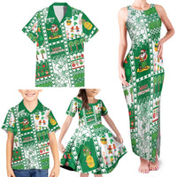 Norfolk Island Christmas Family Matching Tank Maxi Dress and Hawaiian Shirt Festive Beach Vibes LT05 - Polynesian Pride