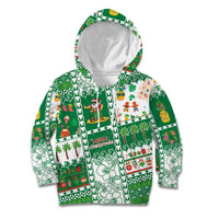Norfolk Island Christmas Kid Hoodie Festive Beach Vibes - Polynesian Pride