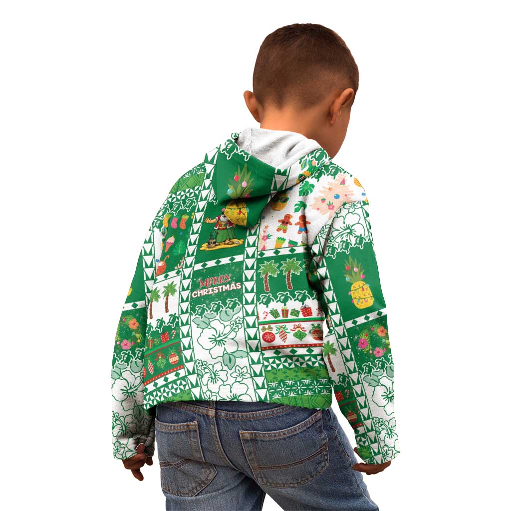 Norfolk Island Christmas Kid Hoodie Festive Beach Vibes - Polynesian Pride