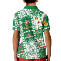 Norfolk Island Christmas Kid Polo Shirt Festive Beach Vibes LT05 - Polynesian Pride