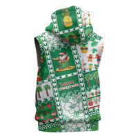 Norfolk Island Christmas Sleeveless Hoodie Festive Beach Vibes LT05 - Polynesian Pride