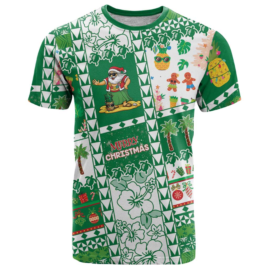 Norfolk Island Christmas T Shirt Festive Beach Vibes - Polynesian Pride