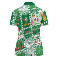 Norfolk Island Christmas Women Polo Shirt Festive Beach Vibes - Polynesian Pride