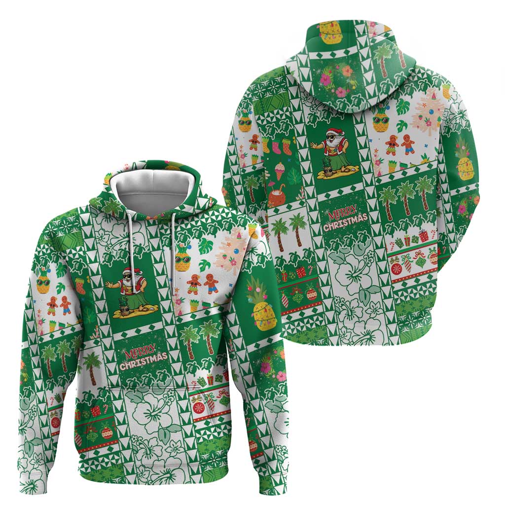 Norfolk Island Christmas Zip Hoodie Festive Beach Vibes - Polynesian Pride