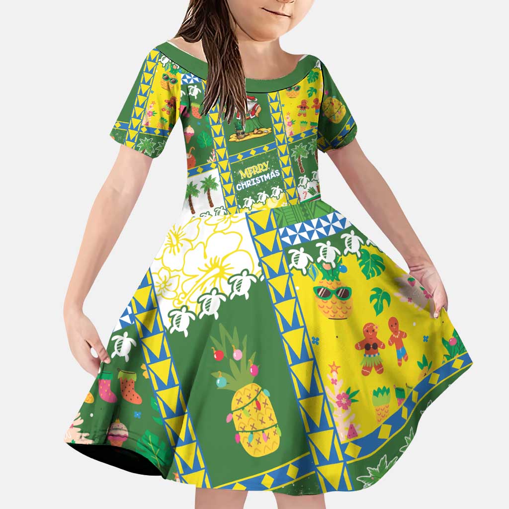 Pitcairn Islands Christmas Family Matching Puletasi and Hawaiian Shirt Festive Beach Vibes - Polynesian Pride