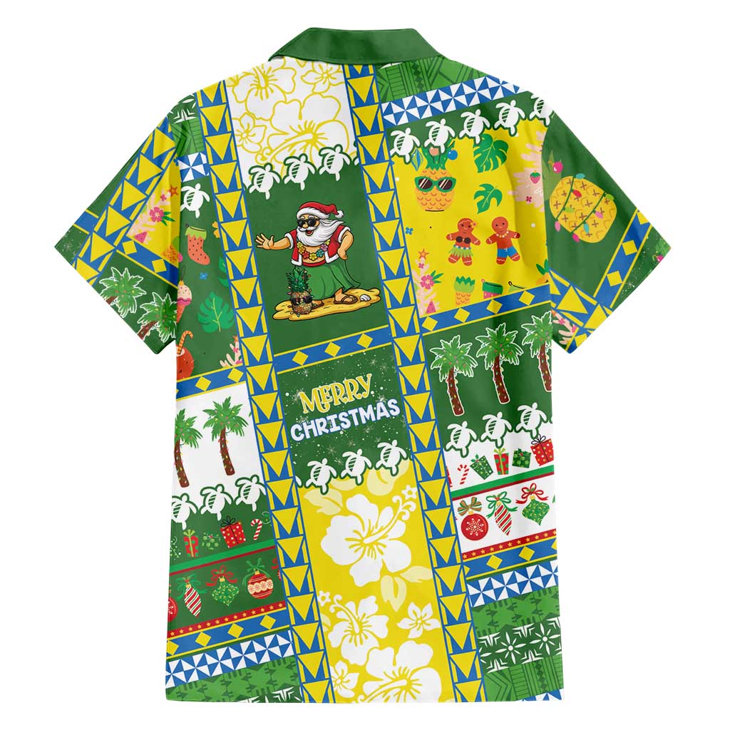 Pitcairn Islands Christmas Family Matching Summer Maxi Dress and Hawaiian Shirt Festive Beach Vibes - Polynesian Pride