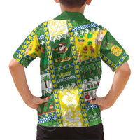 Pitcairn Islands Christmas Family Matching Tank Maxi Dress and Hawaiian Shirt Festive Beach Vibes - Polynesian Pride