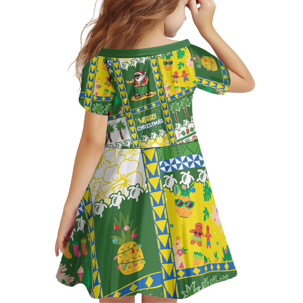 Pitcairn Islands Christmas Family Matching Tank Maxi Dress and Hawaiian Shirt Festive Beach Vibes - Polynesian Pride