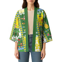 Pitcairn Islands Christmas Kimono Festive Beach Vibes - Polynesian Pride