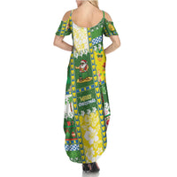 Pitcairn Islands Christmas Summer Maxi Dress Festive Beach Vibes - Polynesian Pride