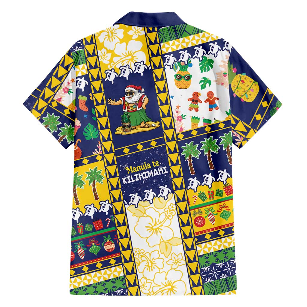 Tokelau Christmas Family Matching Off The Shoulder Long Sleeve Dress and Hawaiian Shirt Festive Beach Vibes LT05 - Polynesian Pride