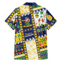 Tokelau Christmas Family Matching Off The Shoulder Long Sleeve Dress and Hawaiian Shirt Festive Beach Vibes LT05 - Polynesian Pride