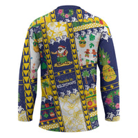 Tokelau Christmas Hockey Jersey Festive Beach Vibes - Polynesian Pride