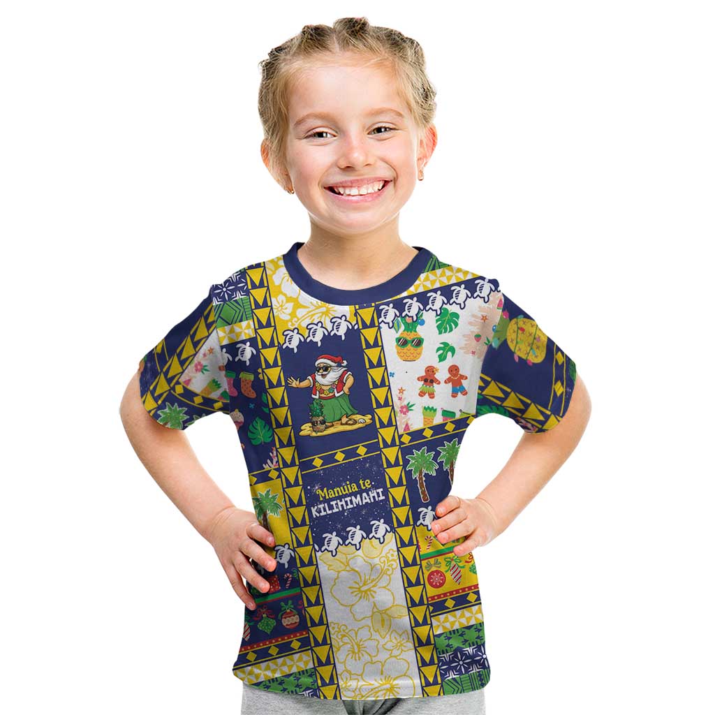 Tokelau Christmas Kid T Shirt Festive Beach Vibes - Polynesian Pride