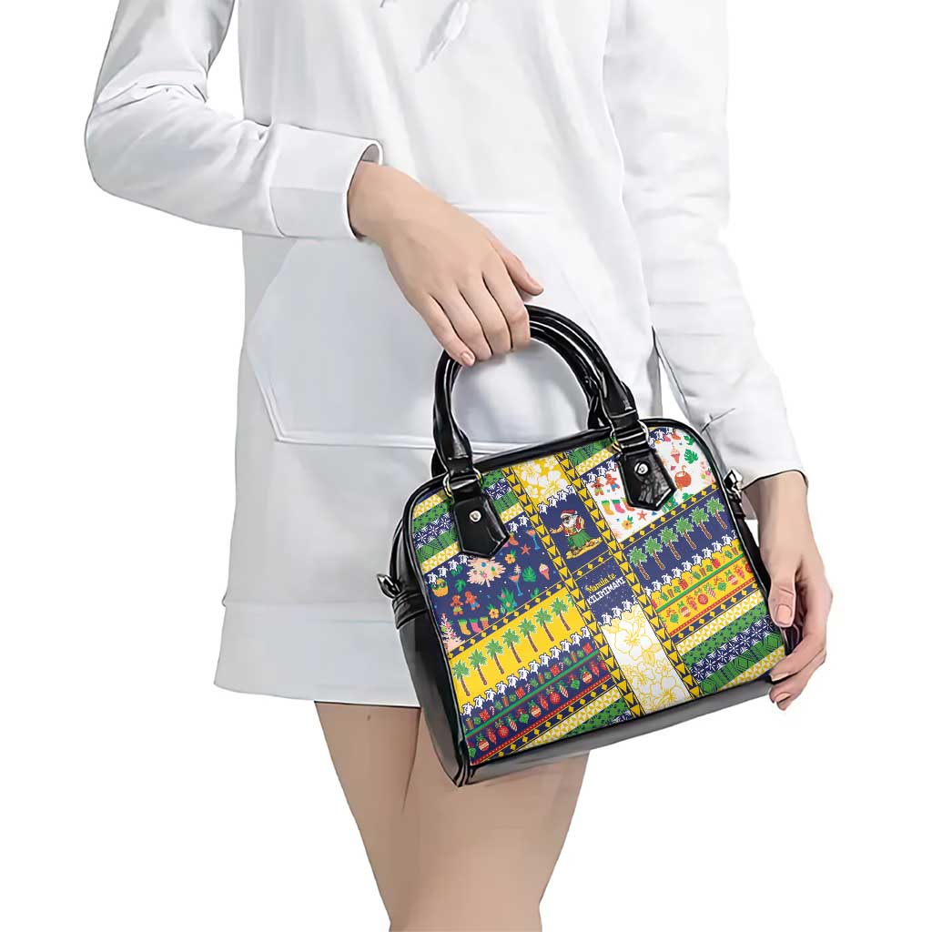 Tokelau Christmas Shoulder Handbag Festive Beach Vibes - Polynesian Pride