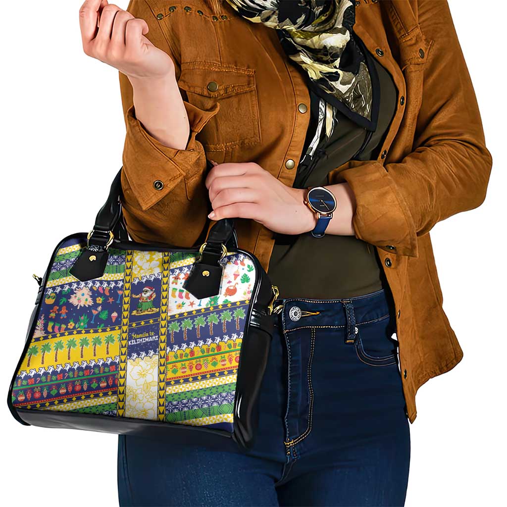 Tokelau Christmas Shoulder Handbag Festive Beach Vibes - Polynesian Pride