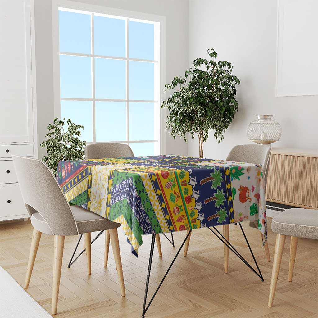 Tokelau Christmas Tablecloth Festive Beach Vibes - Polynesian Pride