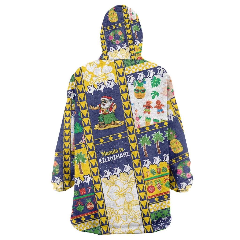 Tokelau Christmas Wearable Blanket Hoodie Festive Beach Vibes LT05 - Polynesian Pride