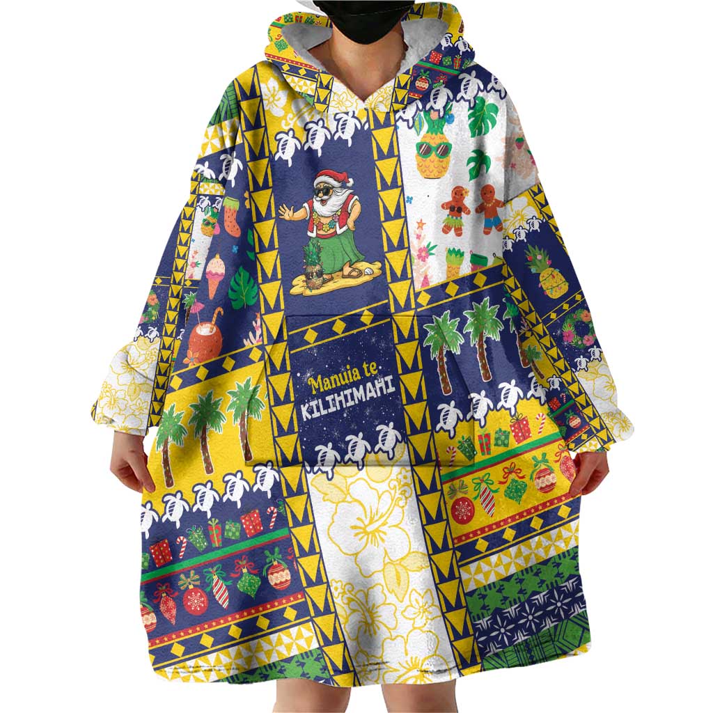 Tokelau Christmas Wearable Blanket Hoodie Festive Beach Vibes LT05 - Polynesian Pride
