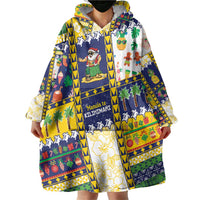 Tokelau Christmas Wearable Blanket Hoodie Festive Beach Vibes LT05 - Polynesian Pride