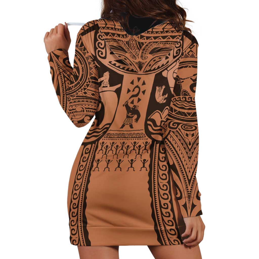 Polynesia Maui Tattoo Inspired Cosplay Costume Hoodie Dress LT05 - Polynesian Pride