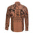 Polynesia Maui Tattoo Inspired Cosplay Costume Long Sleeve Button Shirt