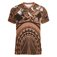 Polynesia Maui Tattoo Inspired Cosplay Costume Women V-Neck T-Shirt