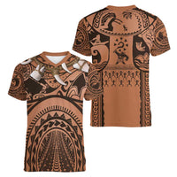 Polynesia Maui Tattoo Inspired Cosplay Costume Women V-Neck T-Shirt
