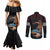 Hawaii Ikaika Couples Matching Mermaid Dress and Long Sleeve Button Shirt Hawaiian Mythic Koa Tribal Warrior