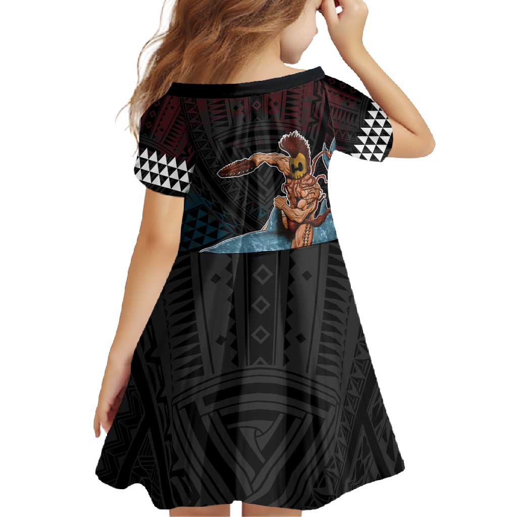 Hawaii Ikaika Family Matching Off Shoulder Maxi Dress and Hawaiian Shirt Hawaiian Mythic Koa Tribal Warrior LT05 - Polynesian Pride