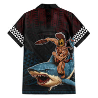 Hawaii Ikaika Family Matching Off Shoulder Short Dress and Hawaiian Shirt Hawaiian Mythic Koa Tribal Warrior LT05 - Polynesian Pride