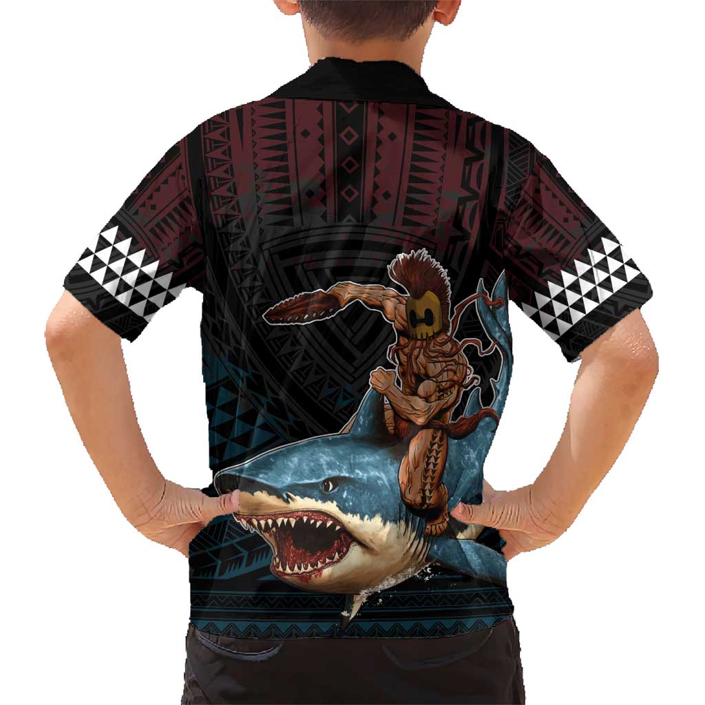 Hawaii Ikaika Family Matching Short Sleeve Bodycon Dress and Hawaiian Shirt Hawaiian Mythic Koa Tribal Warrior LT05 - Polynesian Pride