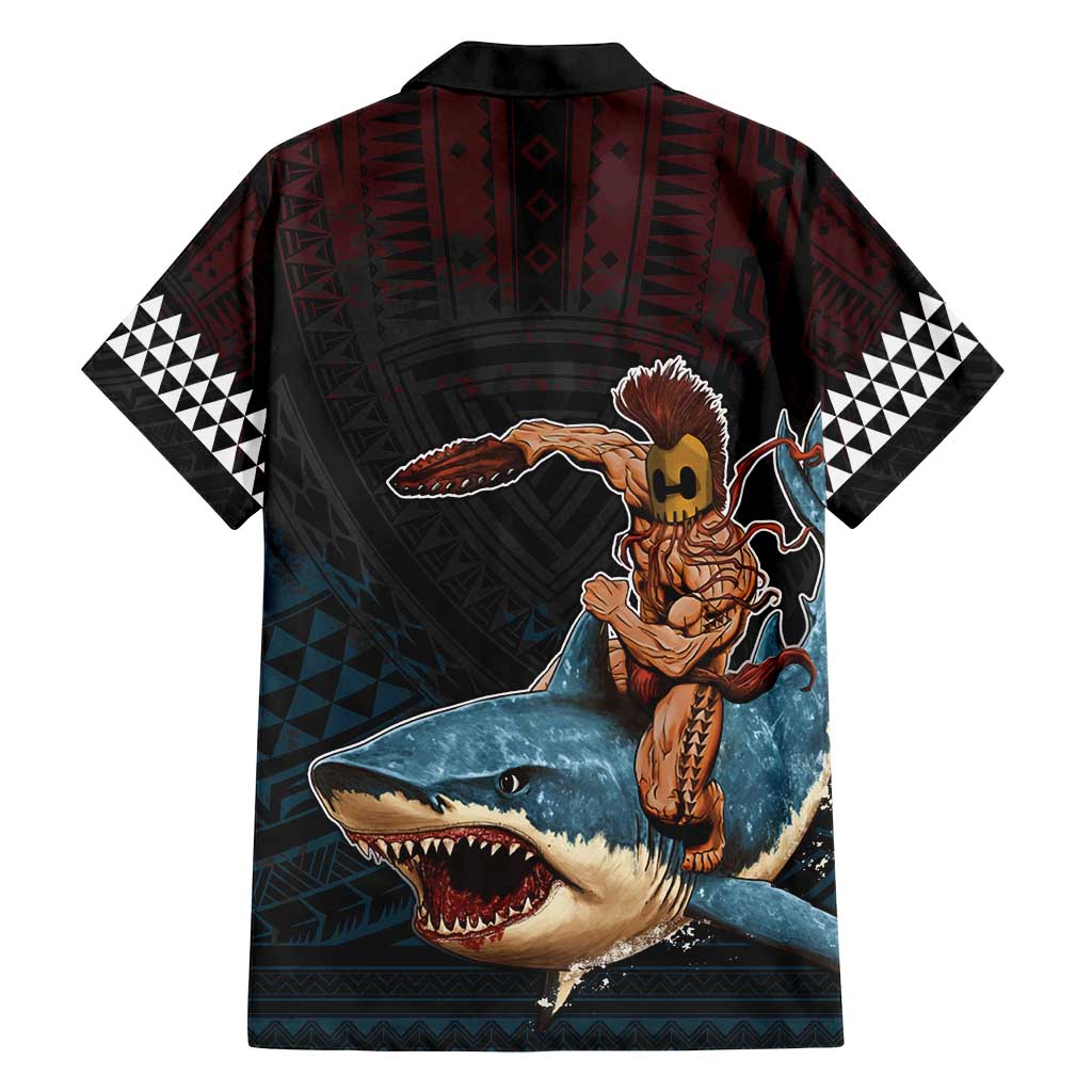 Hawaii Ikaika Family Matching Tank Maxi Dress and Hawaiian Shirt Hawaiian Mythic Koa Tribal Warrior LT05 - Polynesian Pride
