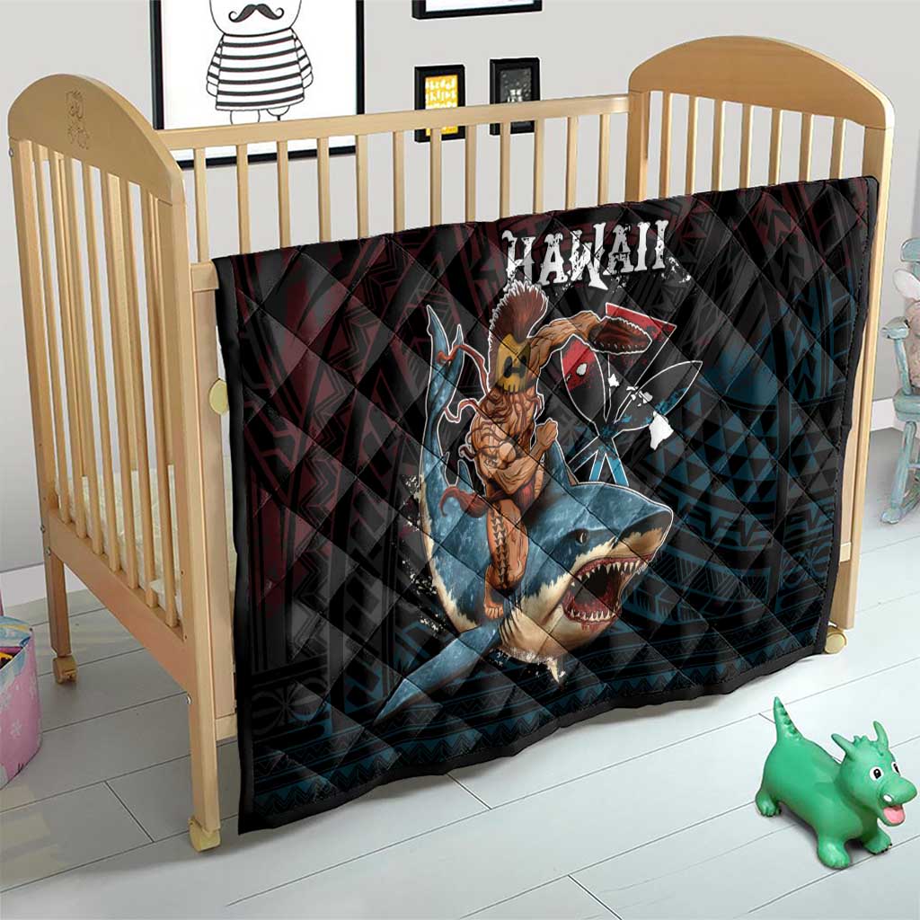 Hawaii Ikaika Quilt Hawaiian Mythic Koa Tribal Warrior