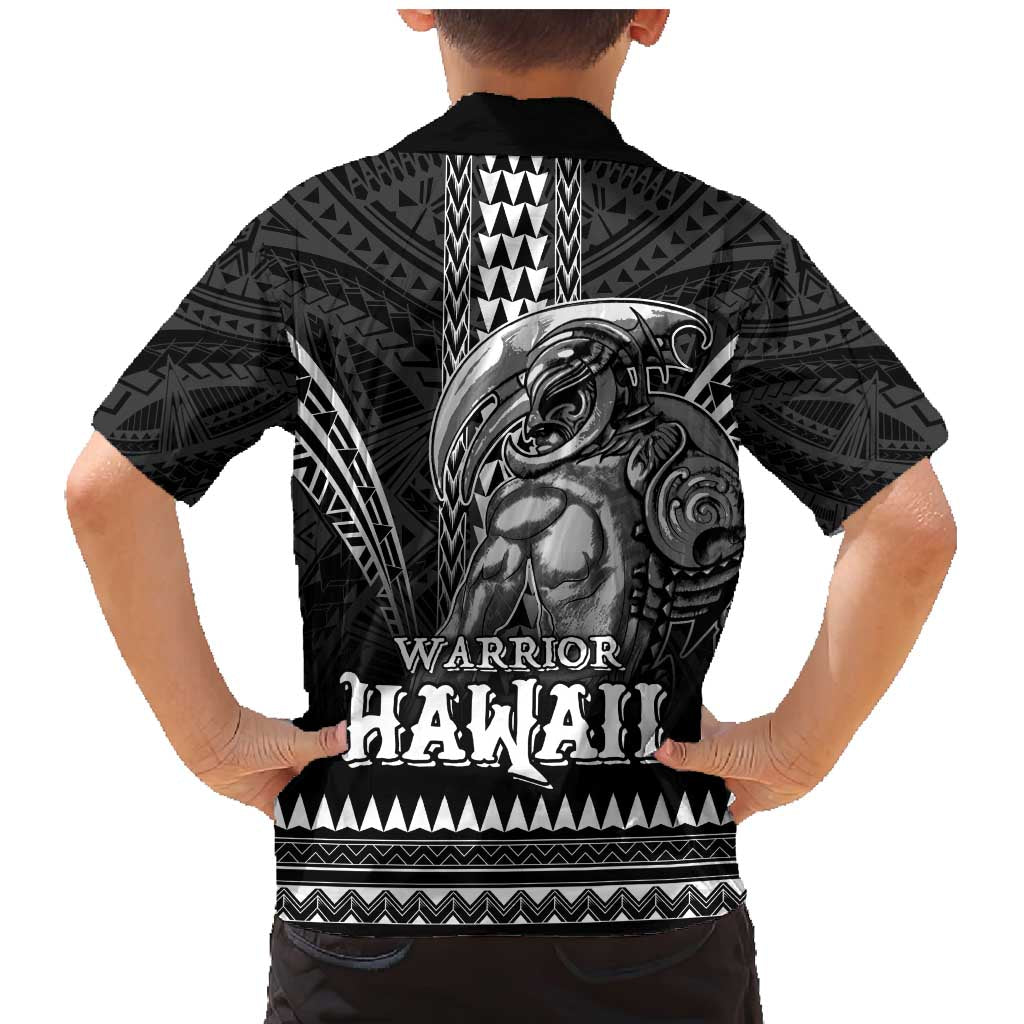 Hawaiian Ikaika Warrior Family Matching Mermaid Dress and Hawaiian Shirt Tribal Pattern LT05 - Polynesian Pride