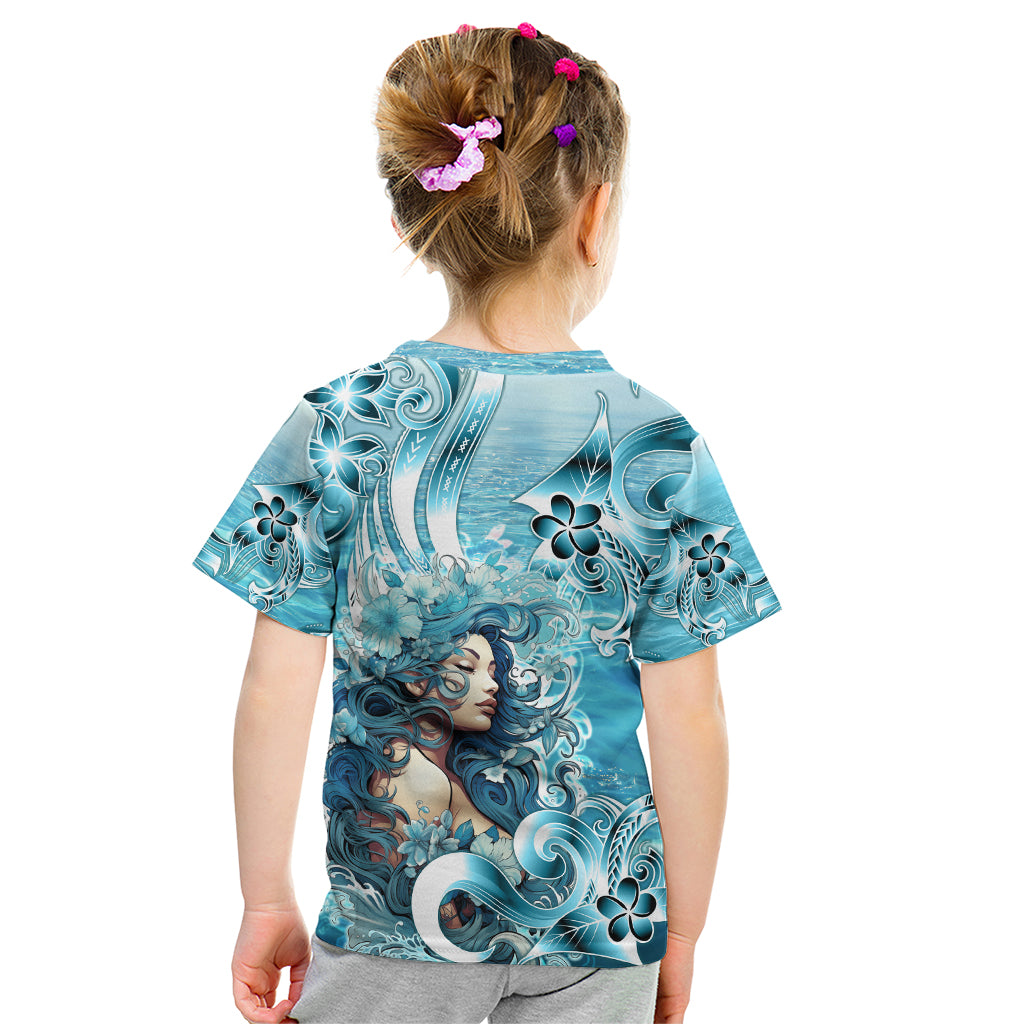 Hawaii Namaka Goddess Of The Sea Kid T Shirt Polynesian Style LT05 - Polynesian Pride