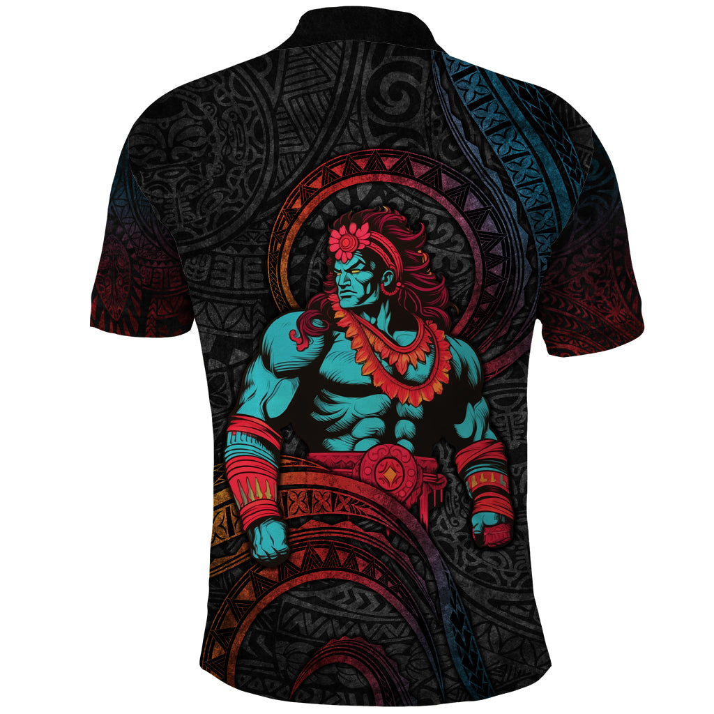 Hawaiian Demigod Maui Polo Shirt Polynesian Mythology LT05 - Polynesian Pride
