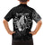 Philippines Tribal Family Matching Tank Maxi Dress and Hawaiian Shirt King Lapu Lapu Black Version