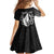 Philippines Tribal Family Matching Tank Maxi Dress and Hawaiian Shirt King Lapu Lapu Black Version