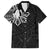 Philippines Tribal Family Matching Tank Maxi Dress and Hawaiian Shirt King Lapu Lapu Black Version