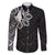 Philippines Tribal Family Matching Tank Maxi Dress and Hawaiian Shirt King Lapu Lapu Black Version