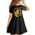 Philippines Tribal Family Matching Tank Maxi Dress and Hawaiian Shirt King Lapu Lapu Gold Version