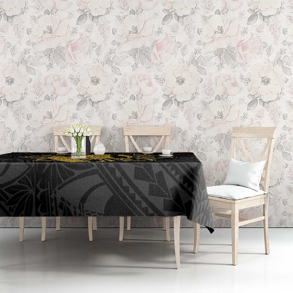 Philippines Tribal Tablecloth King Lapu Lapu Gold Version