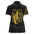 Philippines Tribal Women Polo Shirt King Lapu Lapu Gold Version