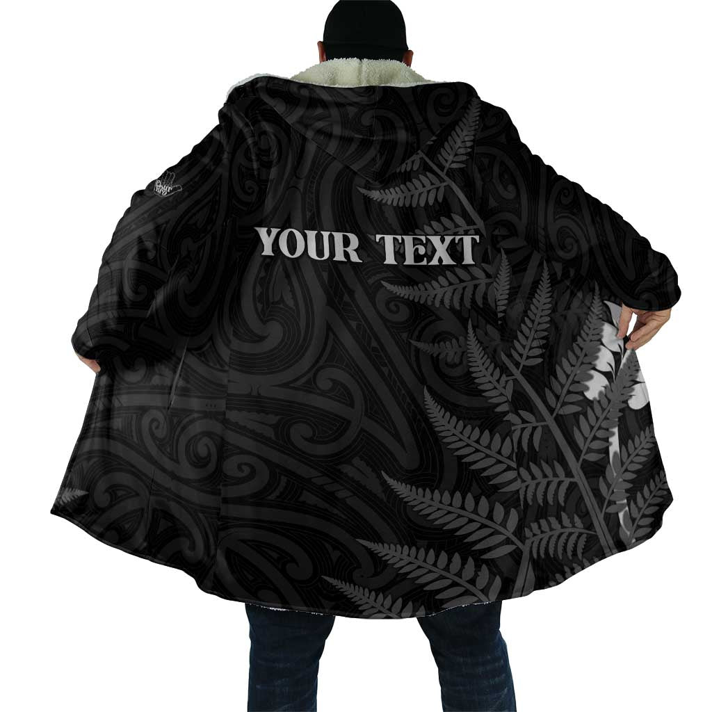 Personalised New Zealand Chur Bro Cloak Maori Koru With Silver Fern