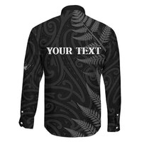 Personalised New Zealand Chur Bro Family Matching Off Shoulder Short Dress and Hawaiian Shirt Maori Koru With Silver Fern LT05 - Polynesian Pride