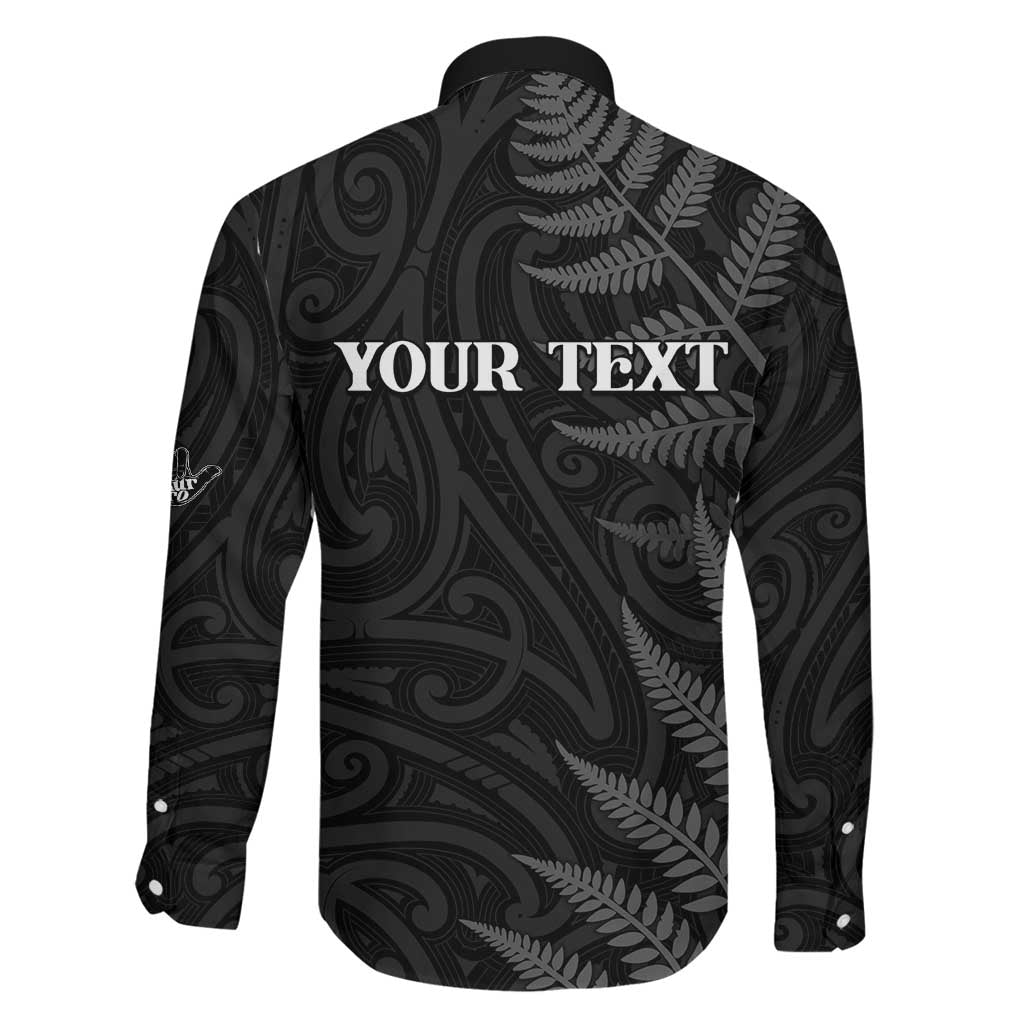 Personalised New Zealand Chur Bro Family Matching Short Sleeve Bodycon Dress and Hawaiian Shirt Maori Koru With Silver Fern LT05 - Polynesian Pride