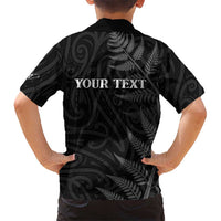 Personalised New Zealand Chur Bro Kid Hawaiian Shirt Maori Koru With Silver Fern